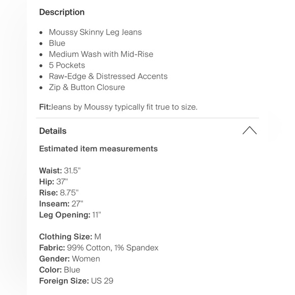 Moussy Vintage skinny leg distressed - Picture 3 of 12